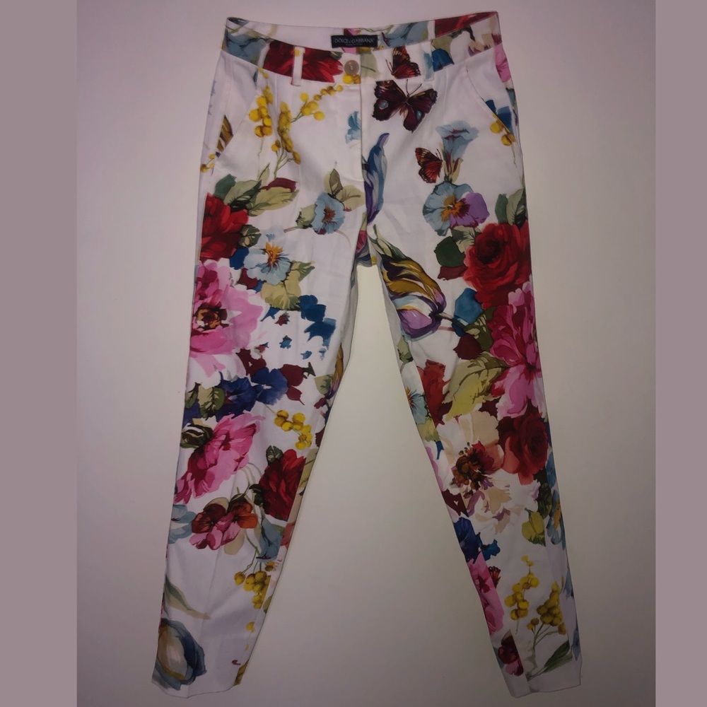 🐝💐Dolce & Gabbana Floral Pants 💐🐝